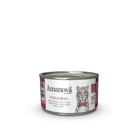 [WEV93TB1B           ] Amanova Can Cat 16 Tuna / Beef Broth