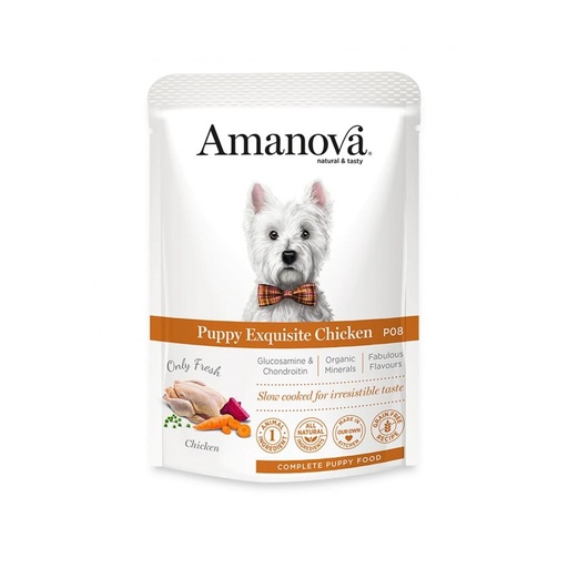[BR_216339] Amanova Pouch Dog P08 Puppy Exquisite Chicken 100gr