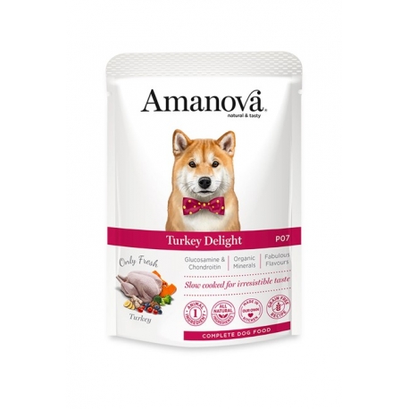 [AMT51TU1A ] Amanova Pouch Dog P07 Turkey Delight 100gr