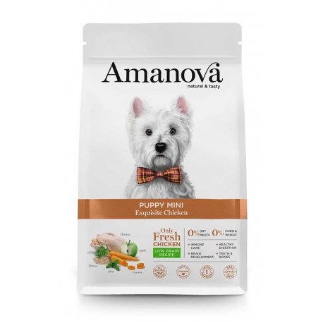 [AMJ10PN02 ] Amanova Dog Puppy Mini Chicken Low Grain 2kg