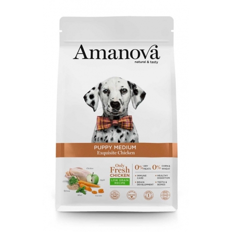 [AMJ15PM02] Amanova Dog Puppy Chicken Low Grain 2kg