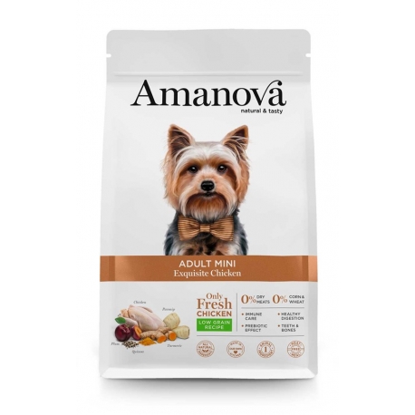 [AMJ20AN02] Amanova Dog Adult Mini Chicken Low Grain 2kg