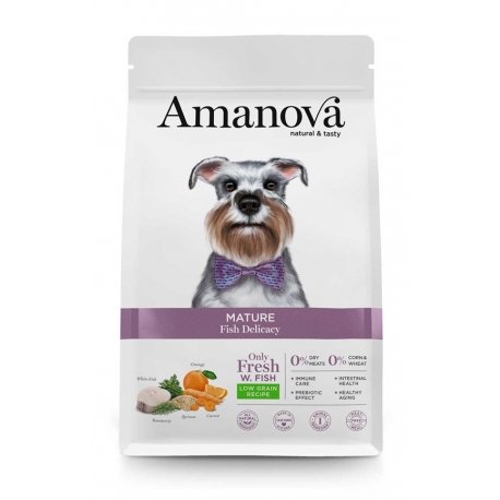[AMJ80WF02] Amanova Dog Adult Mature White Fish Low Grain 2kg