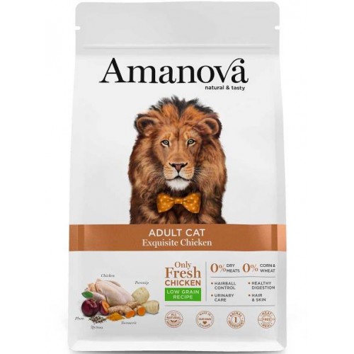 [BR_216366] Amanova Cat Adult Chicken Low Grain 6kg