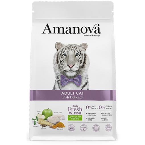 [BR_216369] Amanova Cat Adult White Fish Low Grain 1,5kg