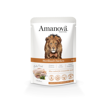 [AMU02SP8A ] Amanova Pouch Cat P10 Sterilised Chicken 85gr