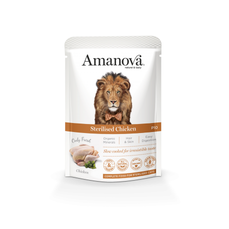 [BR_216381] Amanova Pouch Cat P10 Sterilised Chicken 85gr