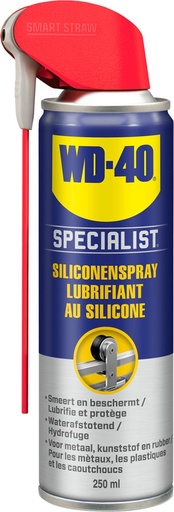 [48121] WD40 Siliconenspray 250ml smart straw spuitbus