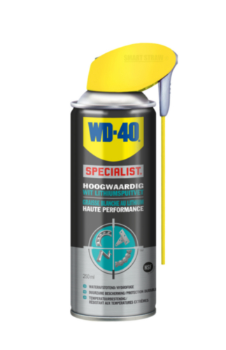 [BR_216407] WD40 Wit Lithiumspuitvet 250ml smart straw spuitbus