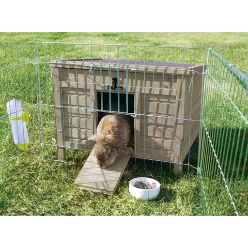 [62399] Natura knaagdierhuis, 60 × 47 × 50 cm, grijs-groen