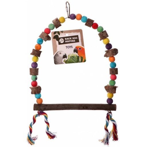 [BR_216598] Back Zoo Nature Pepper Wood Colour Swing