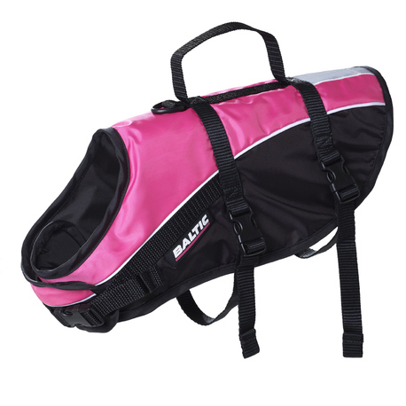 [BR_216628] HONDENZWEMVEST MASCOT M ROZE/ZWART