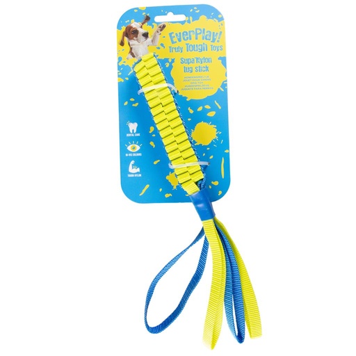 [12770               ] Supa` nylon tug stick L - 50x3cm blauw/geel