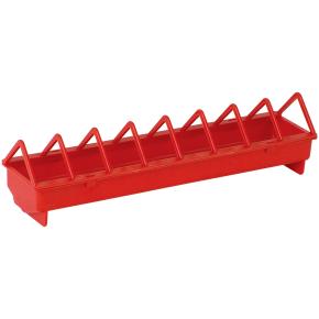 [BR_216700] KIPPENVOERBAK PLASTIEK DRAADGRIL M - 102x12x12cm rood