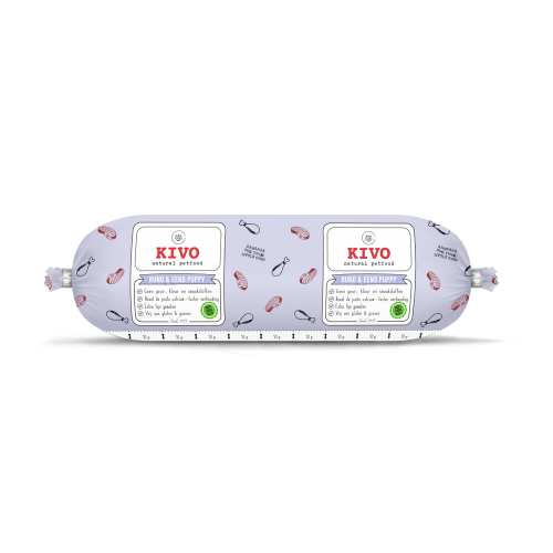 [6025] KIVO rund/eend puppy compleet 500 gram