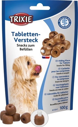 [25841] Verstopplaats voor tabletten, snacks om te vullen, 100 g