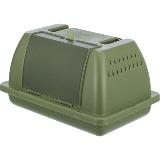 [59051] Vervoersbox, vogel/knaagdier, 24 × 13 × 16 cm, olijfgroen