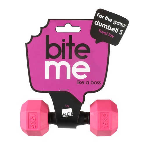 [303/475362] For The Gainz - halter hondenspeeltje L - 18x6x6cm Paars/zwart