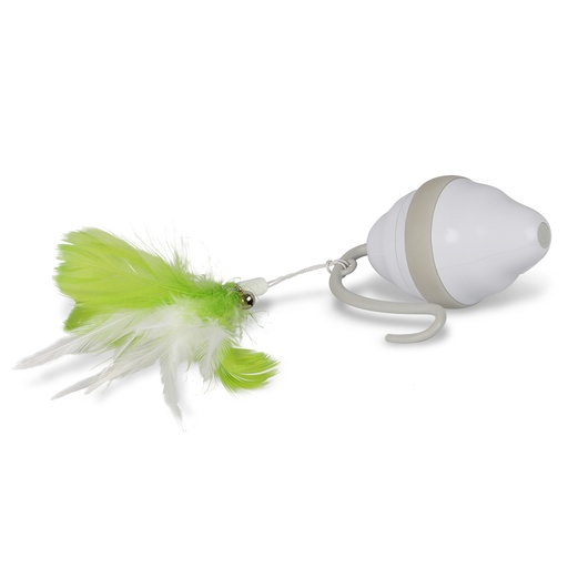 [BR_217116] Speedy mouse 13,5x12,5x6,8cm Wit/Groen