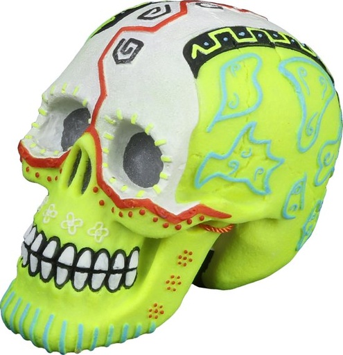 [BR_217121] Dia de los muertos schedel 4 16,7x11,7x13,2CM Meerkleurig
