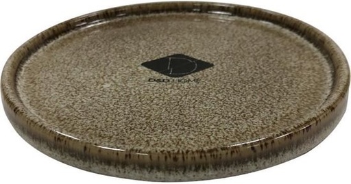 [BR_217167] JASPER KAT EETSCHAAL SAND 13x13x2,5cm