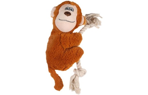 [BR_217272] HS HANGTA AAP + TOUW BRUIN L 37CM