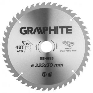 [BR_217321] Blad 235mm, Asgat 30mm, Tanden 48, Dikte 2,0mm, Zaagdikte 2,8mm, Geometry ATB, M