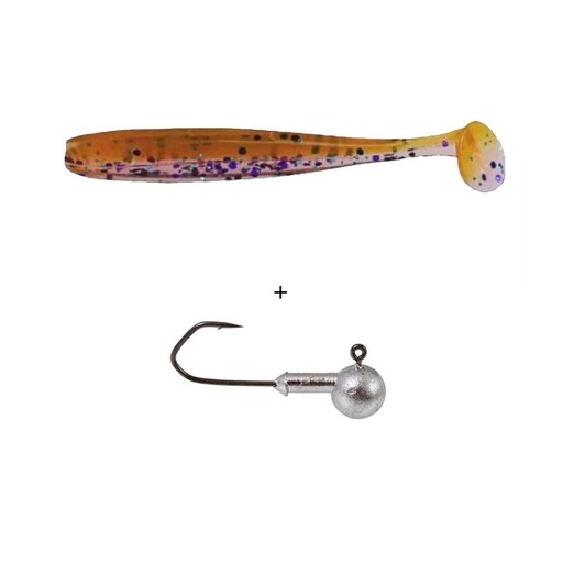 [DI3316-OCB] LFT Minnow Shad (012) 6pcs. 7,5cm. - Olive Clear Belly