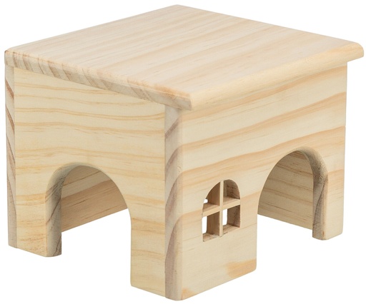 [61261] Huis, spijkervrij, hamsters, hout, 15×12×15 cm