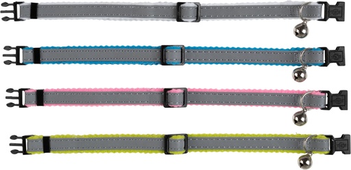 [BR_224527] Kattenhalsband, reflecterend, katten-/pootmotief