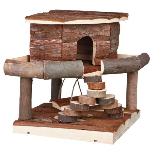 [61777] Huis Ida, hamsters, schorshout, 19 × 20 × 19 cm