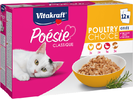 [58979] Vitakraft Poesie classique, poultry gelei 12x85 gram