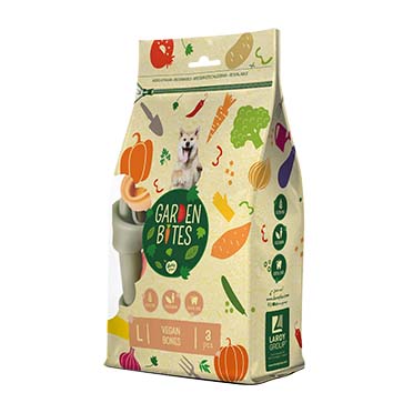 [10089] GARDEN BITES VEGAN BONES LARGE ZAKJE 14,5cm - 3pcs gemengde kleuren