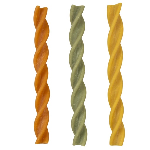 [12716] Garden Bites Fruity dental swirls 16cm - 15pcs gemengde kleuren