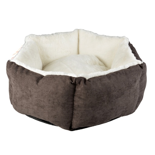 [BR_224777] # Mand hexa Velvet Concrete XL - 95x95x28 antraciet/wit