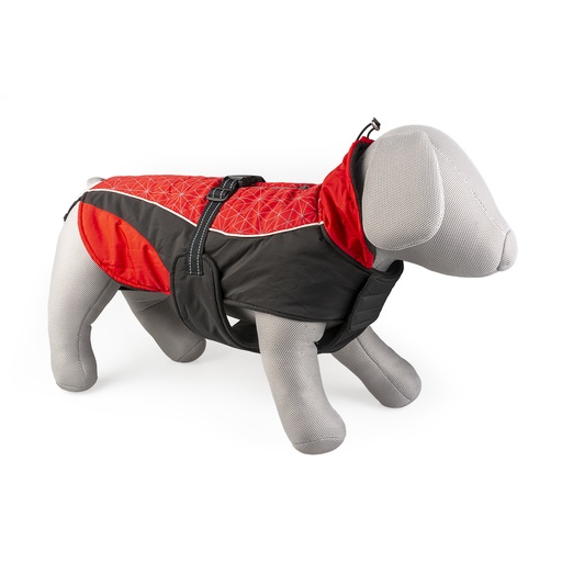 [BR_224828] Hondenjas Hi Vis Casual M - 50CM rood/zwart