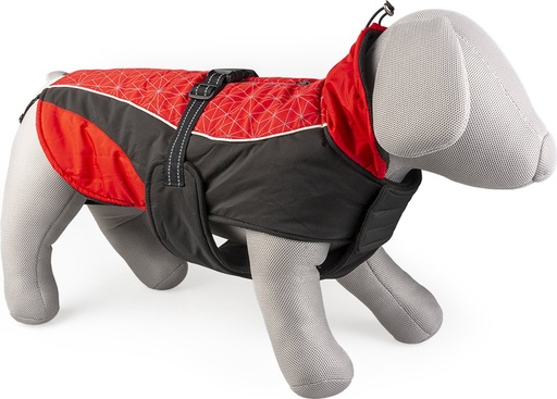 [13238] Hondenjas Hi Vis Casual L - 60CM rood/zwart