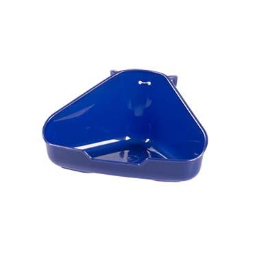 [BR_224894] Hoektoilet Voor Knaagdieren 37,5x26,5x15,5CM blauw