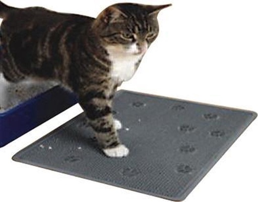 [BR_224897] Kat Toiletmat Rubber 33x43CM grijs