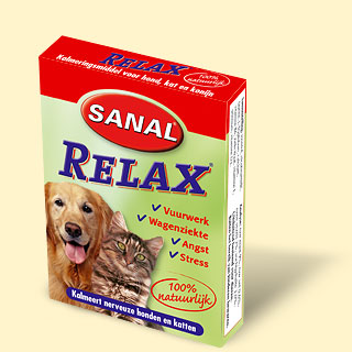 [BR_4624] Sanal Relax Hond/kat/konijn <20kg 15 Tabletten