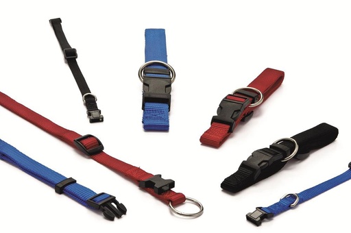 [BR_4907] Nylon Halsband 20mm 45cm Zwart
