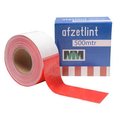 [630500] 500 MTR AFZETLINT ROOD-WIT
