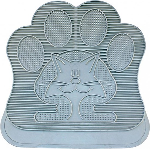 [BR_120553] KATTENBAKMAT RUBBER 49x34cm grijs