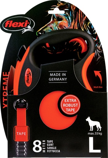 [4000498034606] # Flexi Xtreme Band L Oranje 8m 55kg