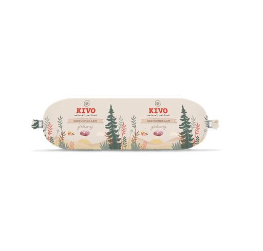 [6055] KIVO worst gestoomde lam glutenvrij 650 gram