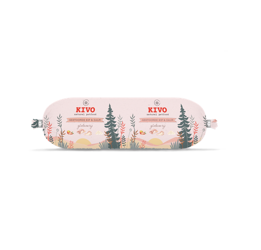 [6052] KIVO worst gestoomde kip/zalm glutenvrij 650 gram