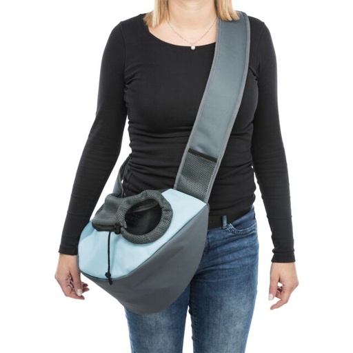 [28883] Buikdrager Sling, 50 × 25 × 18 cm, lichtblauw/lichtgrijs