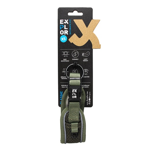[14126] Ultimate Fit Control halsband Classic XS - 30-33cm Undercover green