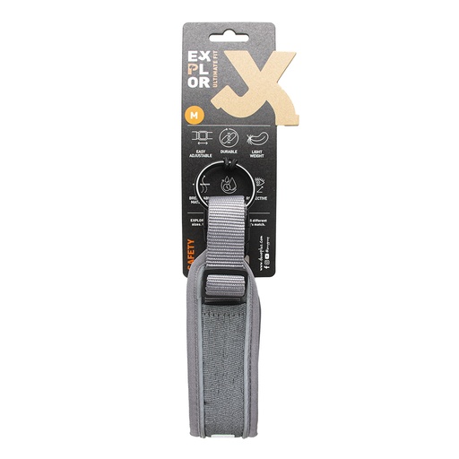 [BR_224933] Ultimate Fit Control halsband Safety M - 39-44cm silver reflective