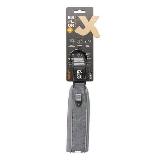 [BR_224935] Ultimate Fit Control halsband Safety XL - 52-61cm silver reflective